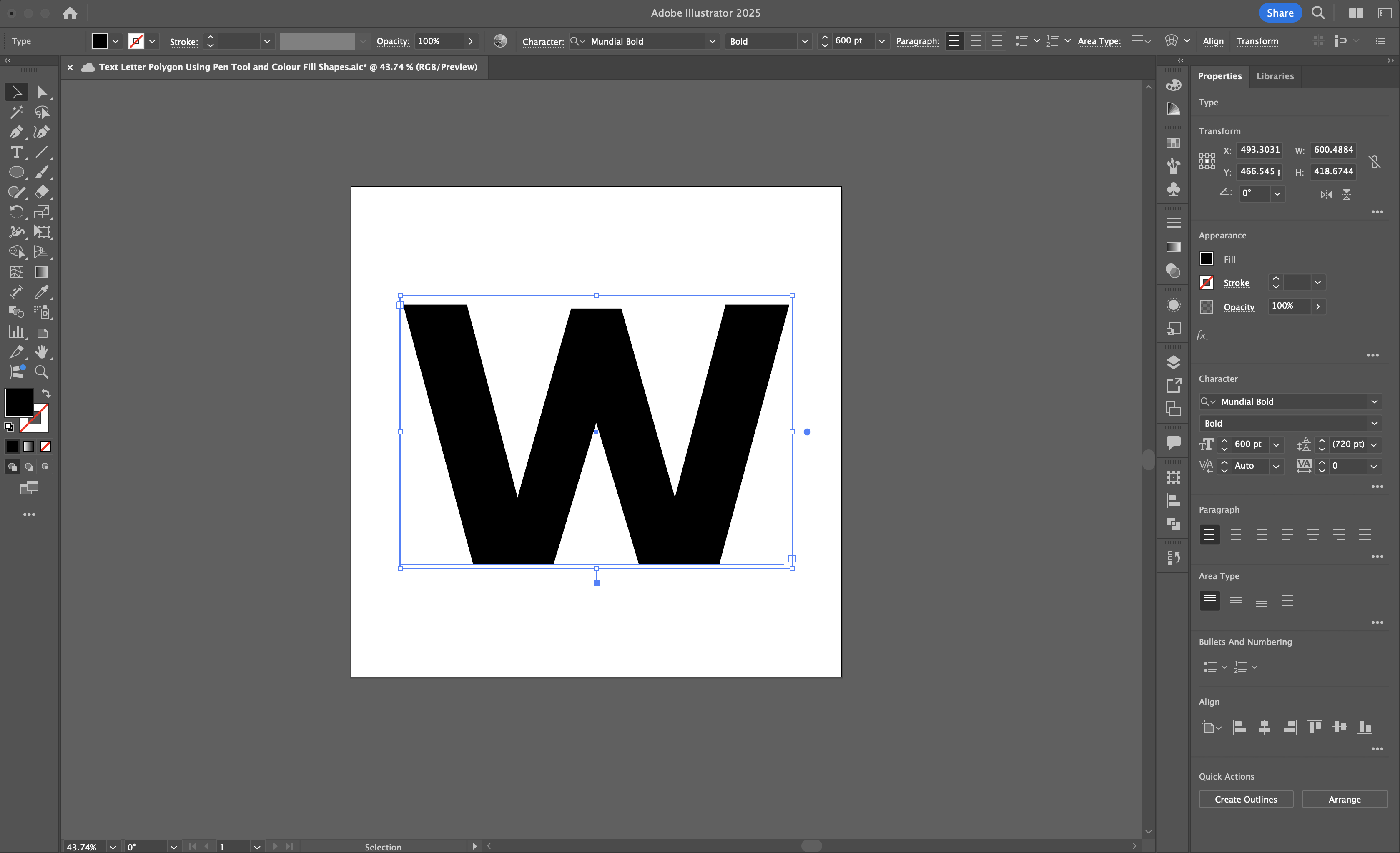 Select correct bold font to use for logo