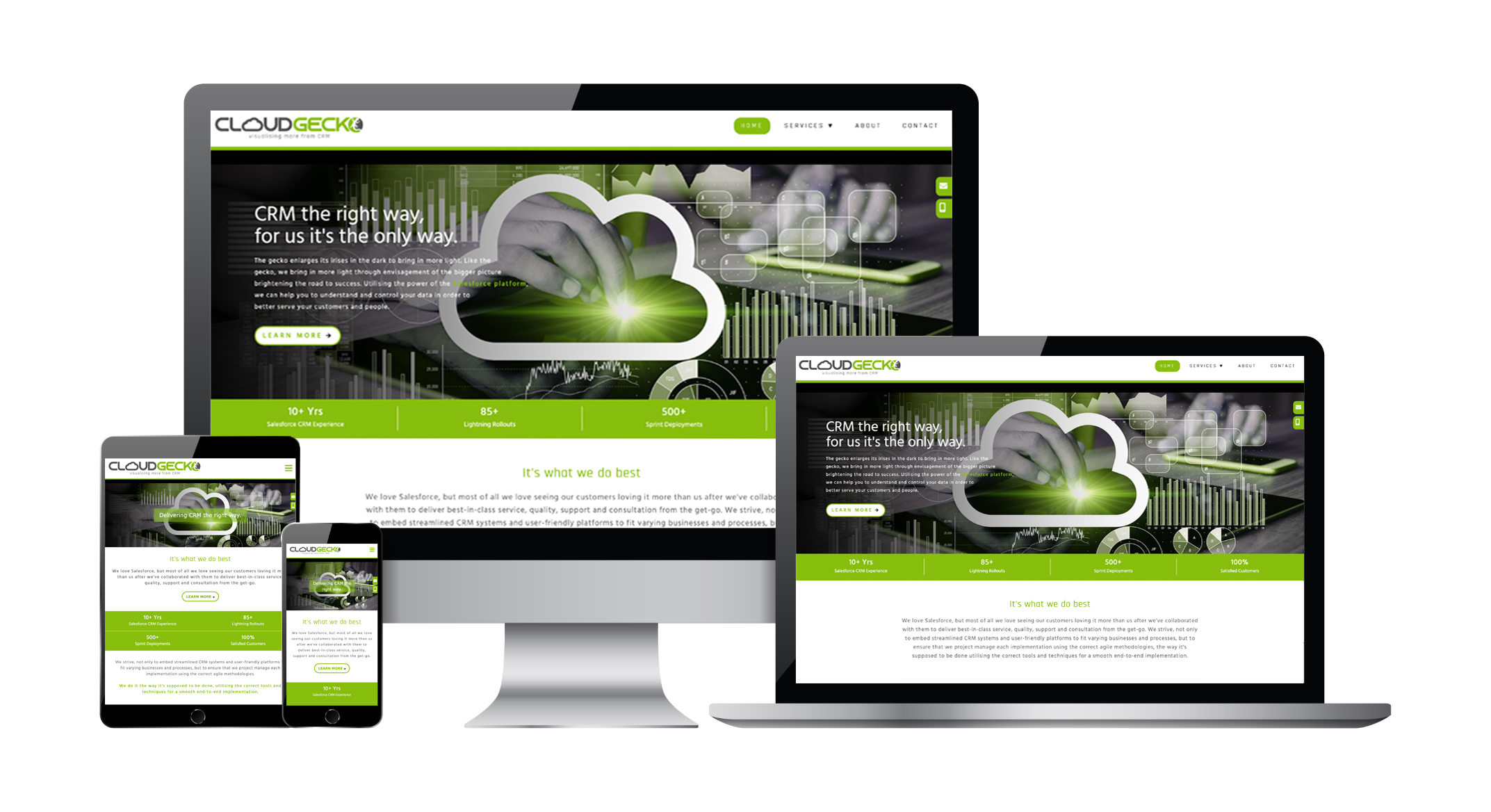 Cloud Gecko responsive web design by Jagz Bains, Web Designer, Web Developer and Creative Consultant in London